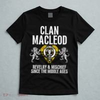 Macleod Clan Scottish Name Coat Of Arms Tartan Family Party T-Shirt thumb 5