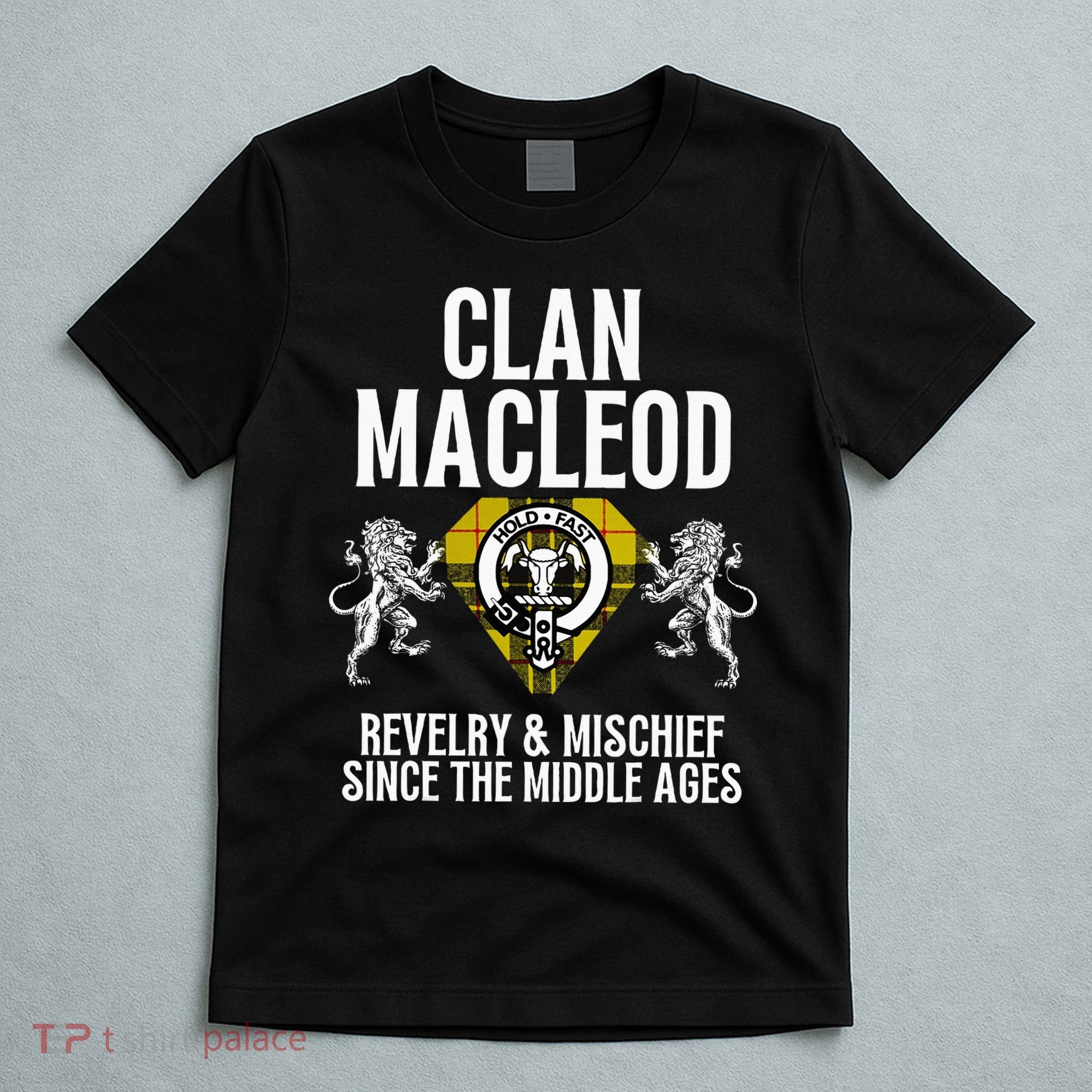 Macleod Clan Scottish Name Coat Of Arms Tartan Family Party T-Shirt