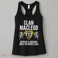 Macleod Clan Scottish Name Coat Of Arms Tartan Family Party Women's Tank Top thumb 3
