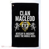 Macleod Clan Scottish Name Coat Of Arms Tartan Family Party Golf Towel thumb 0