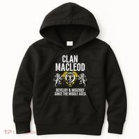 Macleod Clan Scottish Name Coat Of Arms Tartan Family Party Kids Hoodie thumb 0