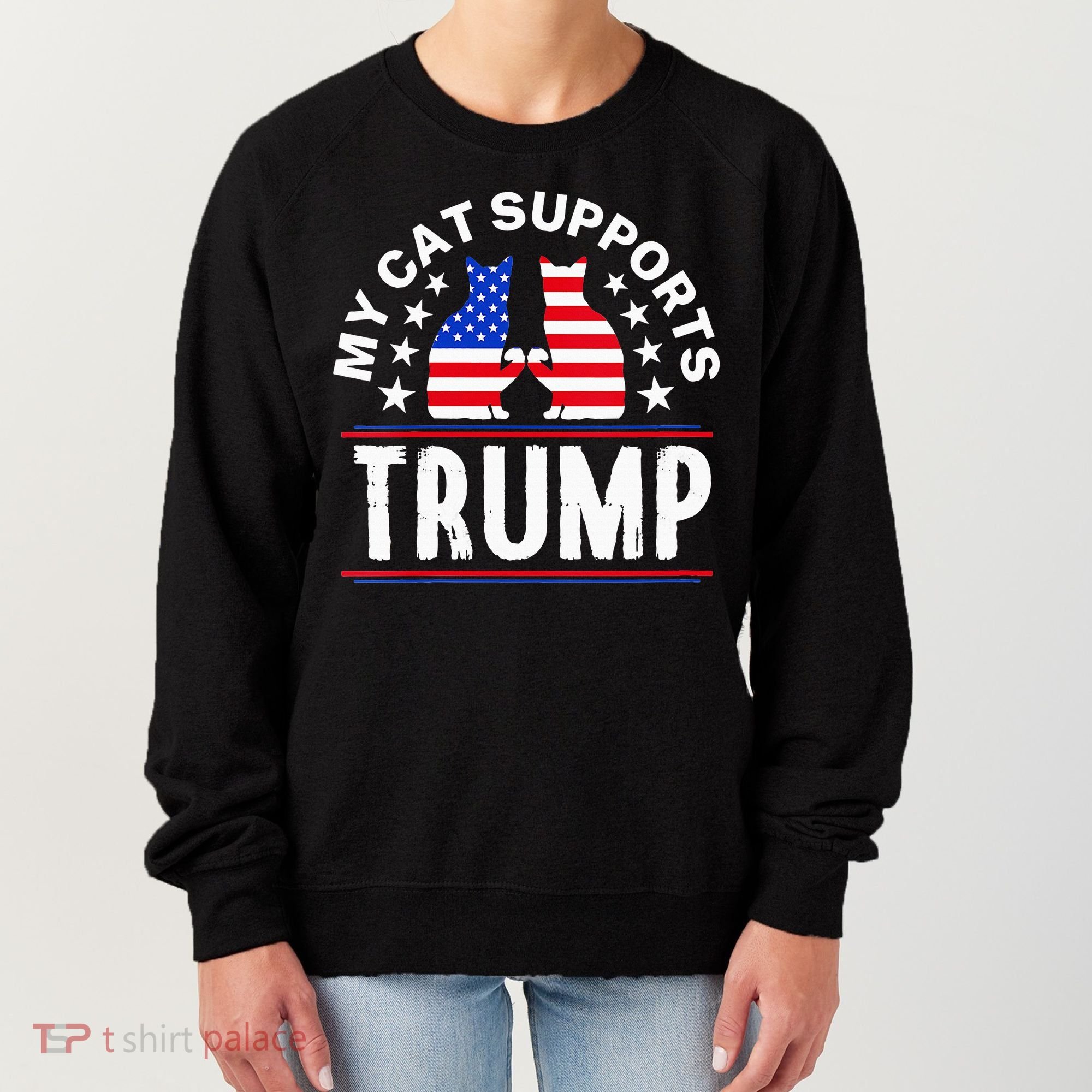 My Cat Supports Trump Women's Sweatshirt