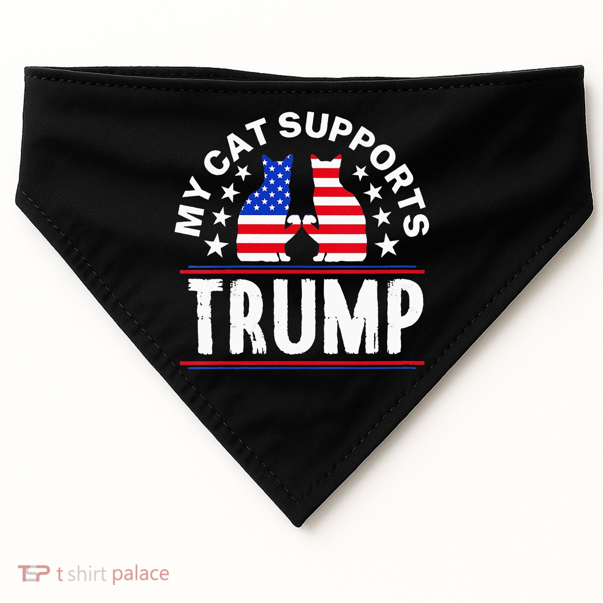 My Cat Supports Trump USA-Made Doggie Bandana