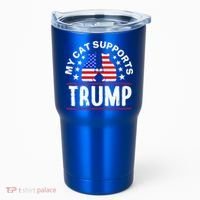 My Cat Supports Trump Tumbler thumb 0