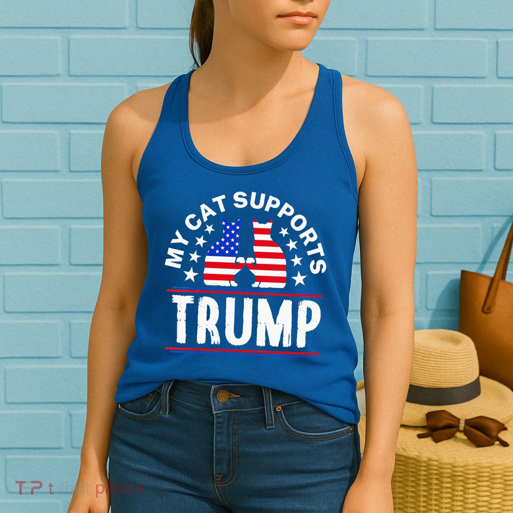 My Cat Supports Trump Women's Tank Top