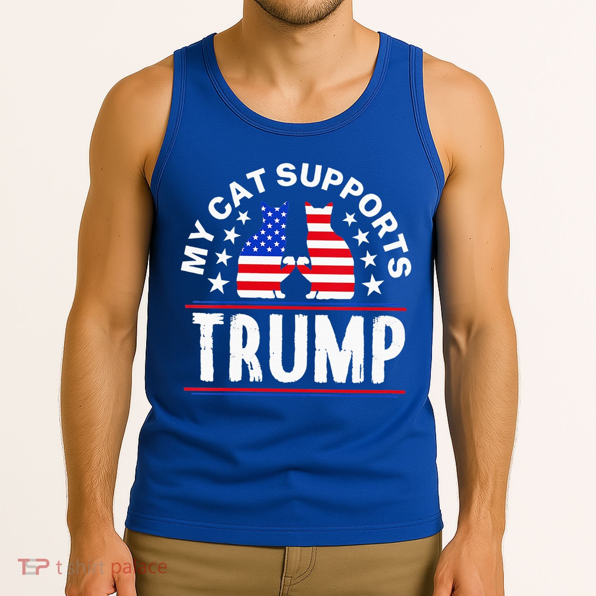 My Cat Supports Trump Tank Top