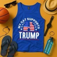 My Cat Supports Trump Tank Top thumb 4