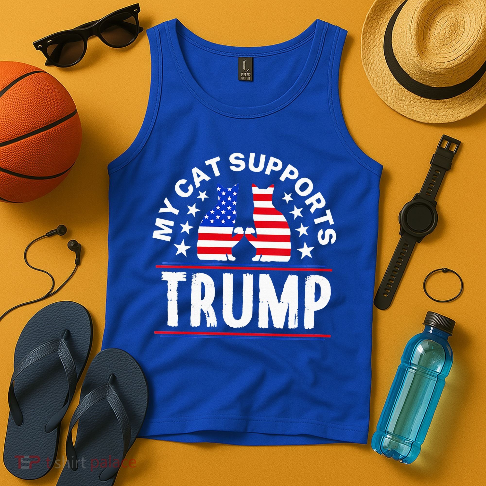 My Cat Supports Trump Tank Top