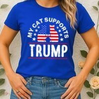 My Cat Supports Trump Women's T-Shirt thumb 2