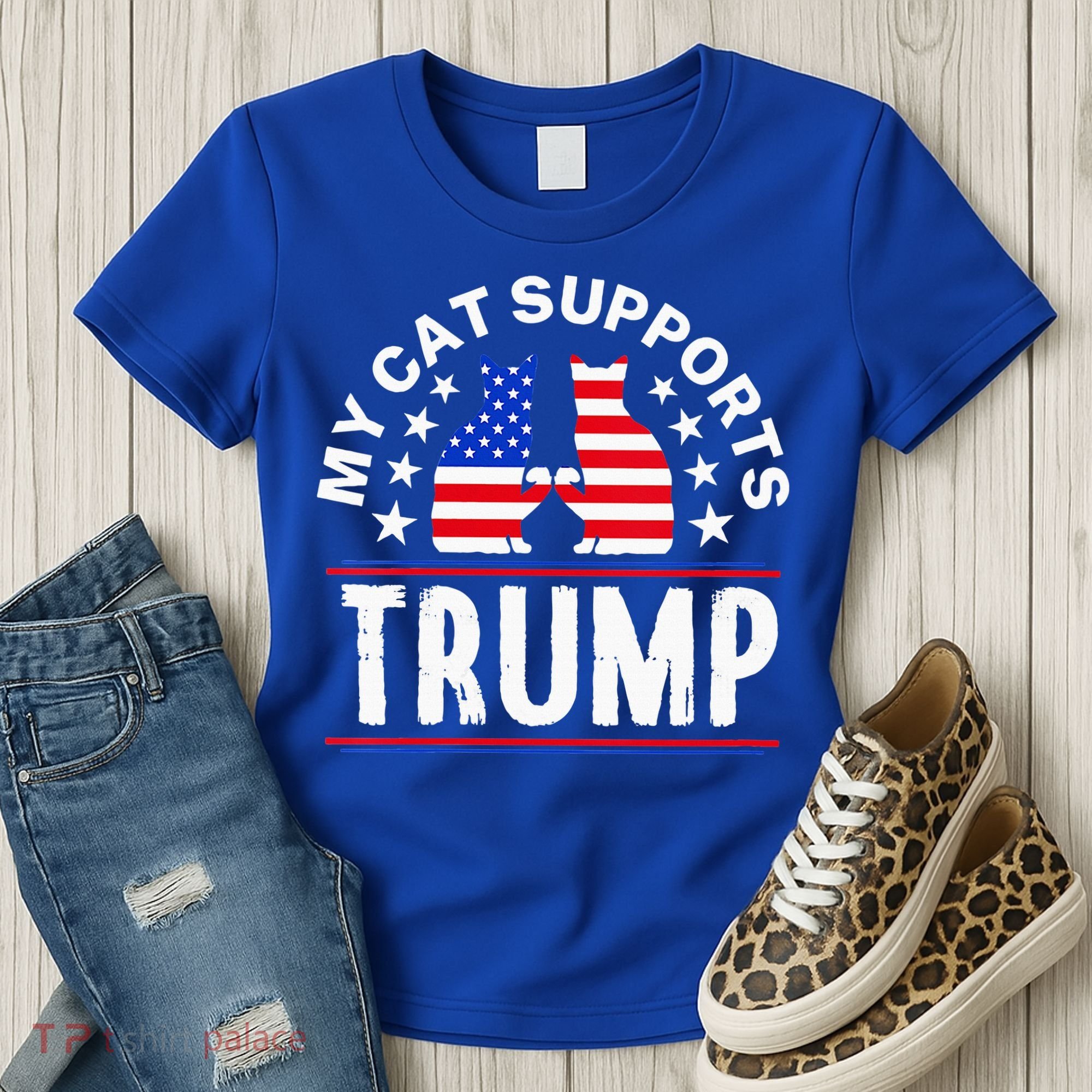 My Cat Supports Trump Women's T-Shirt