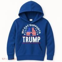 My Cat Supports Trump Kids Hoodie thumb 0