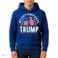 My Cat Supports Trump Kids Hoodie thumb 4