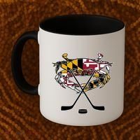 Maryland Crab State Pride Flag Gift Ice Hockey And Blue Crab Gift Coffee Mug thumb 2