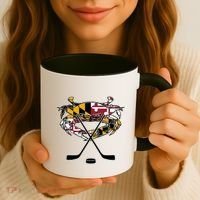 Maryland Crab State Pride Flag Gift Ice Hockey And Blue Crab Gift Coffee Mug thumb 3