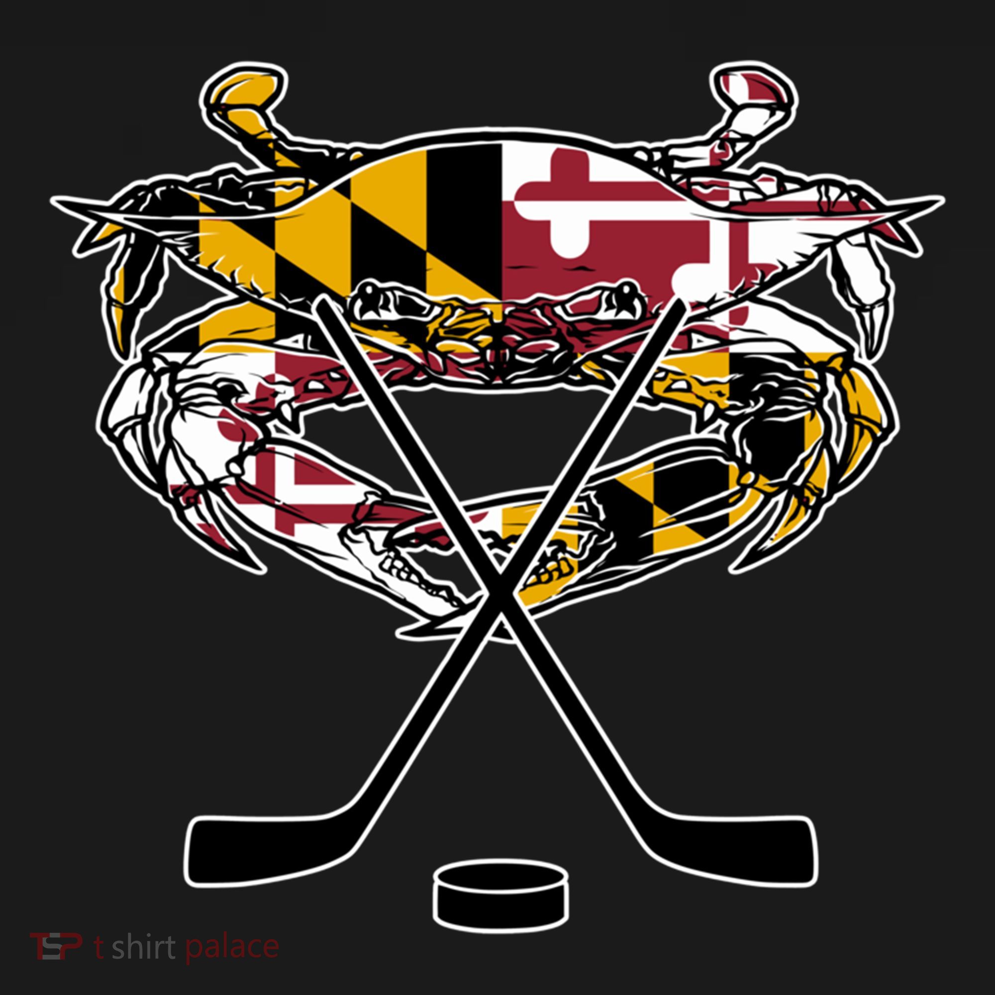 Maryland Crab State Pride Flag Gift Ice Hockey And Blue Crab Gift Women's Hoodie