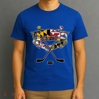 Maryland Crab State Pride Flag Gift Ice Hockey And Blue Crab Gift T-Shirt thumb 3