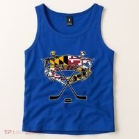 Maryland Crab State Pride Flag Gift Ice Hockey And Blue Crab Gift Tank Top thumb 2