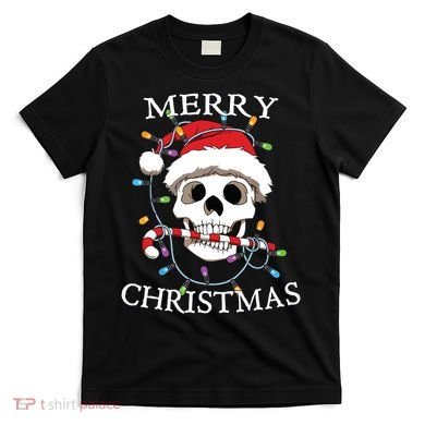 Merry Christmas Skull Skeleton T-Shirt
