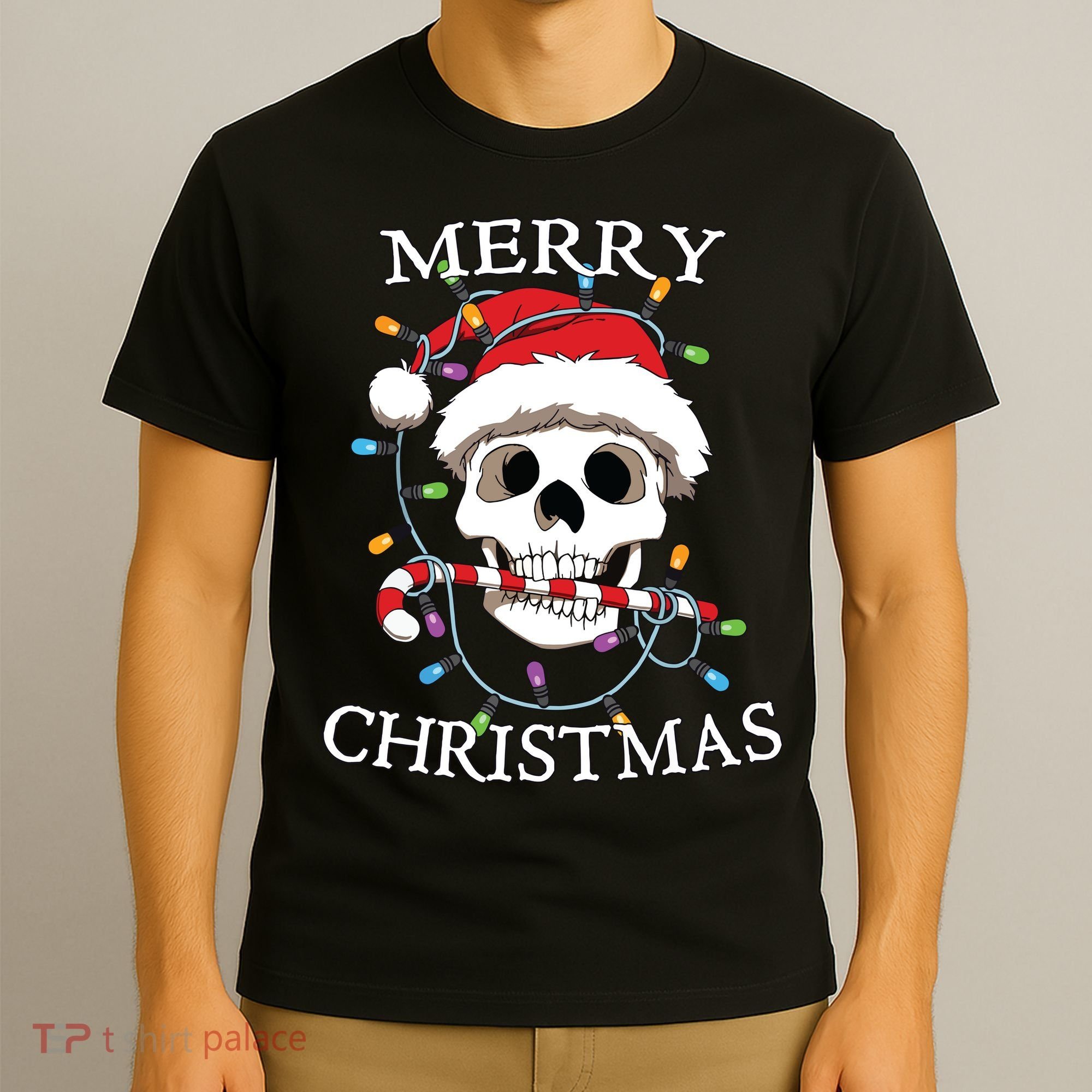 Merry Christmas Skull Skeleton T-Shirt