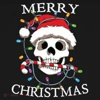 Merry Christmas Skull Skeleton Bucket Hat thumb 4
