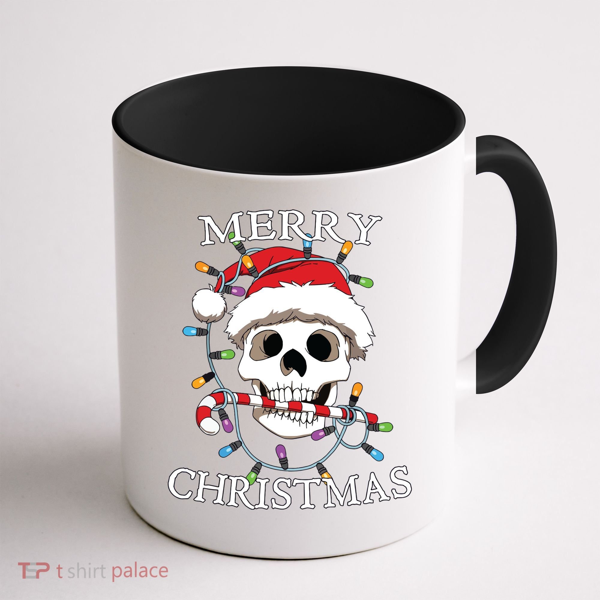 Merry Christmas Skull Skeleton Coffee Mug