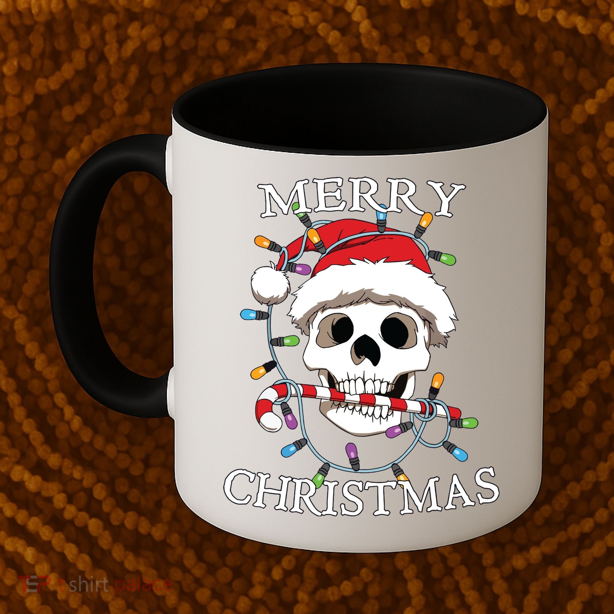 Merry Christmas Skull Skeleton Coffee Mug