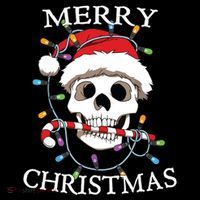 Merry Christmas Skull Skeleton Women's Hoodie thumb 2