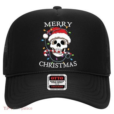 Merry Christmas Skull Skeleton Hat