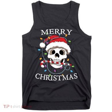 Merry Christmas Skull Skeleton Tank Top