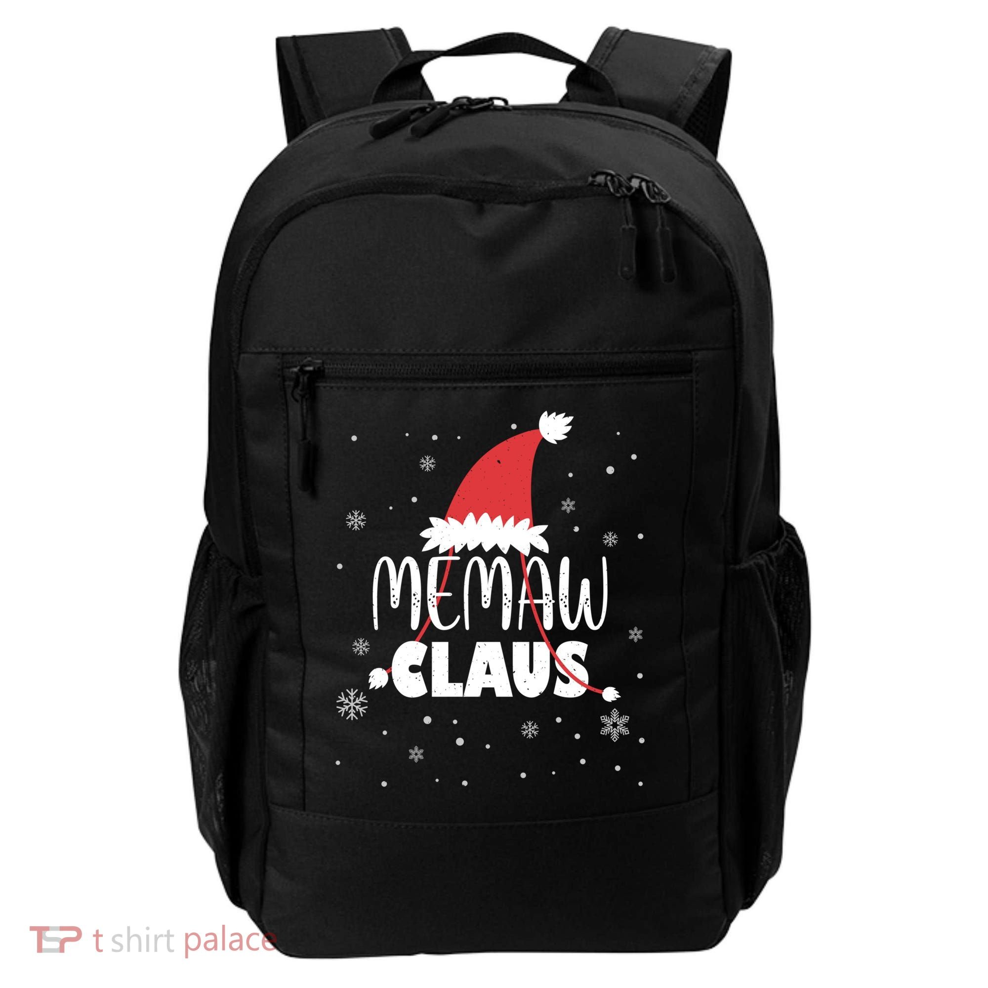 Memaw Claus Santa Hat Grandma Xmas Granny Gift Backpack