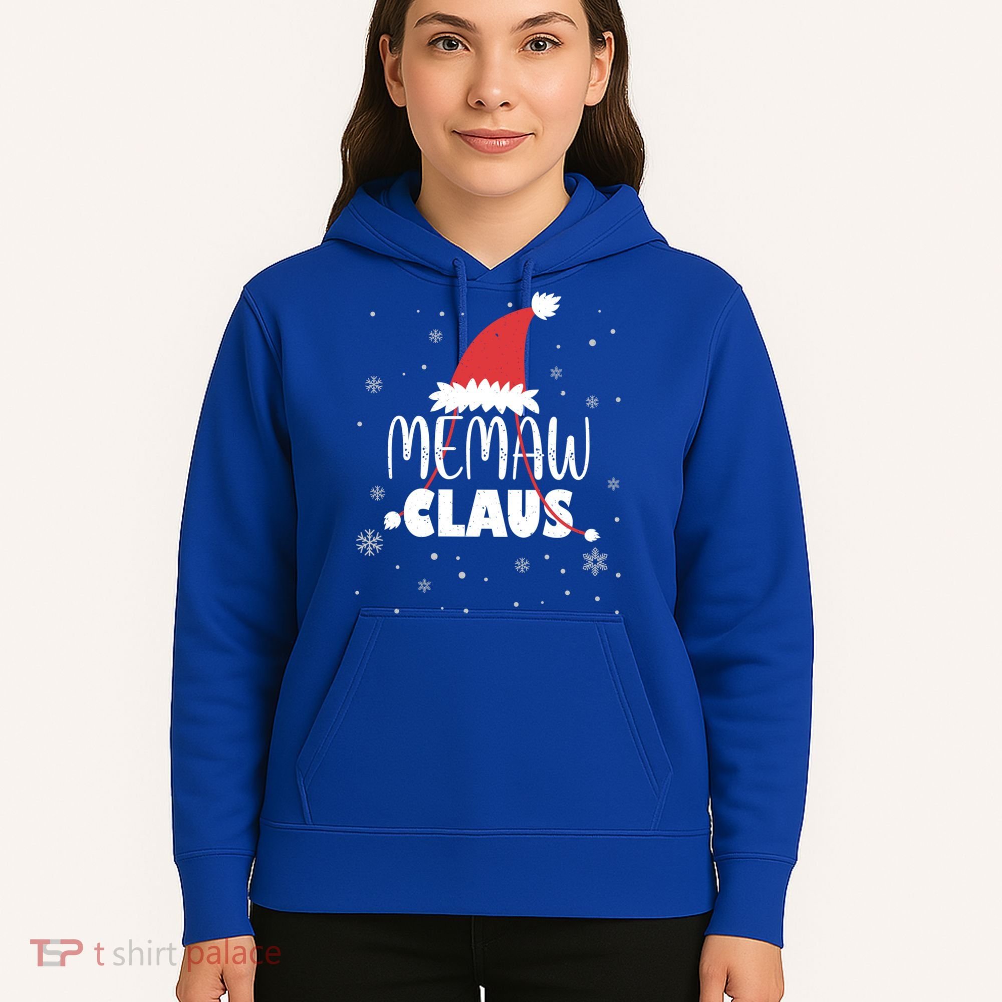 Memaw Claus Santa Hat Grandma Xmas Granny Gift Hoodie