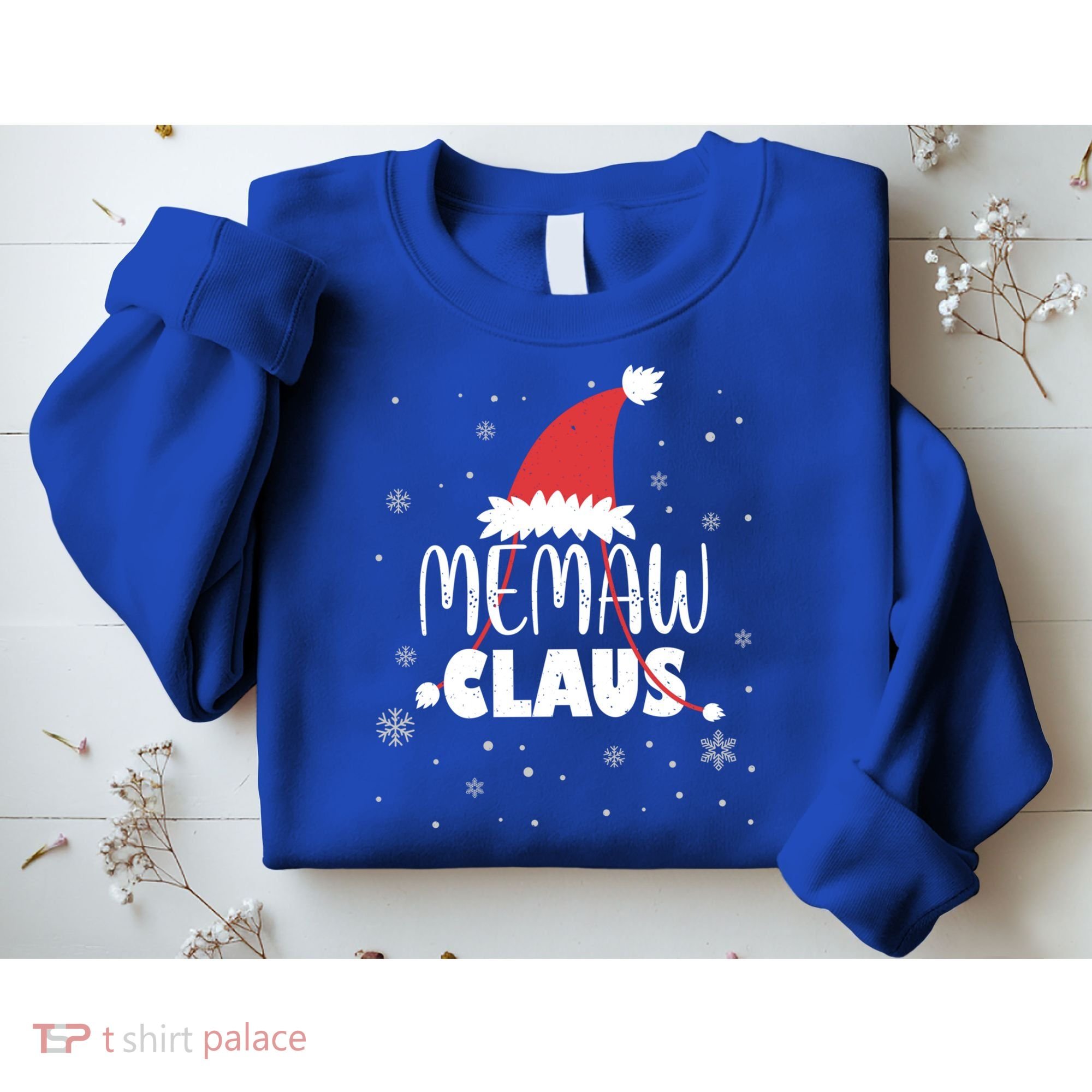 Memaw Claus Santa Hat Grandma Xmas Granny Gift Sweatshirt
