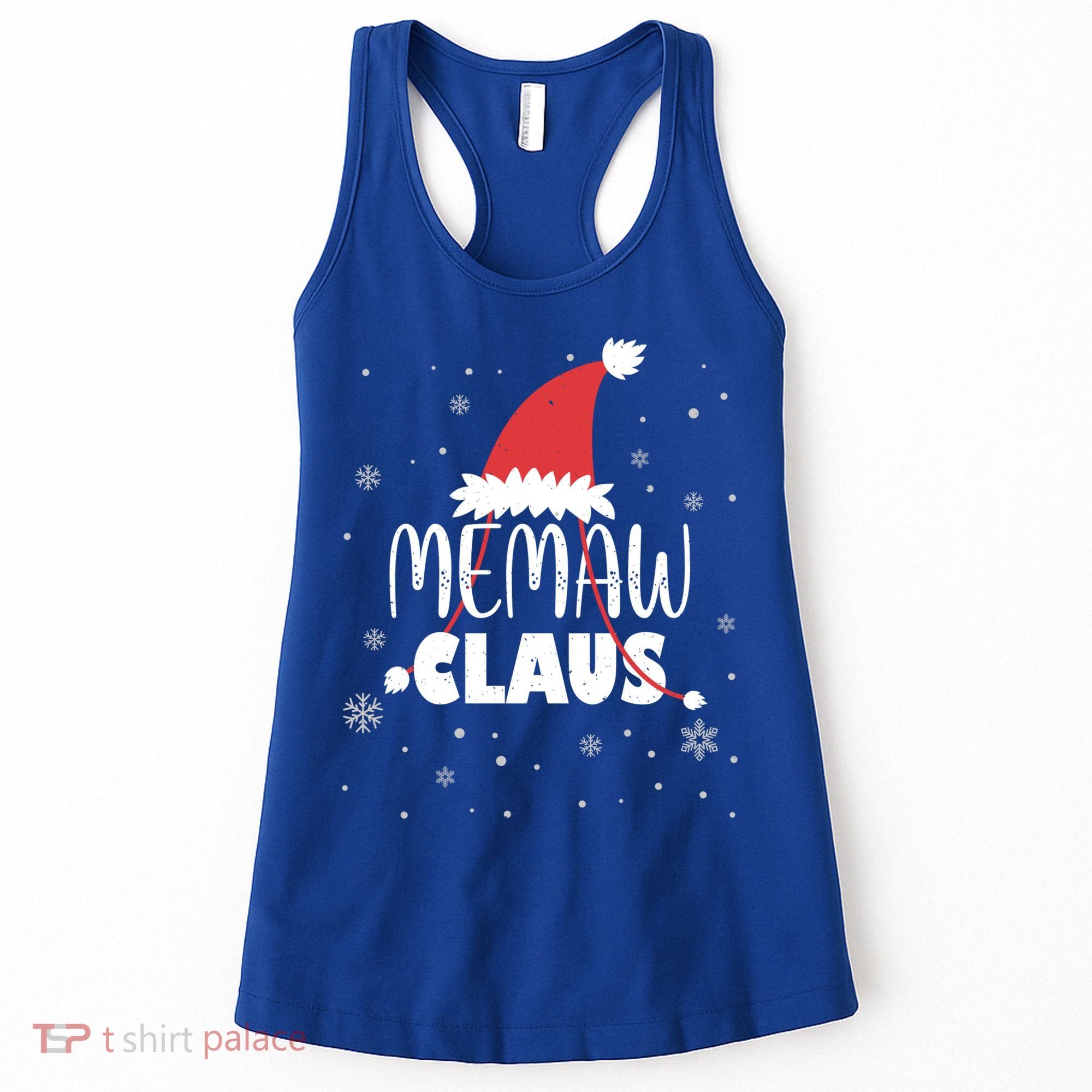 Memaw Claus Santa Hat Grandma Xmas Granny Gift Women's Tank Top