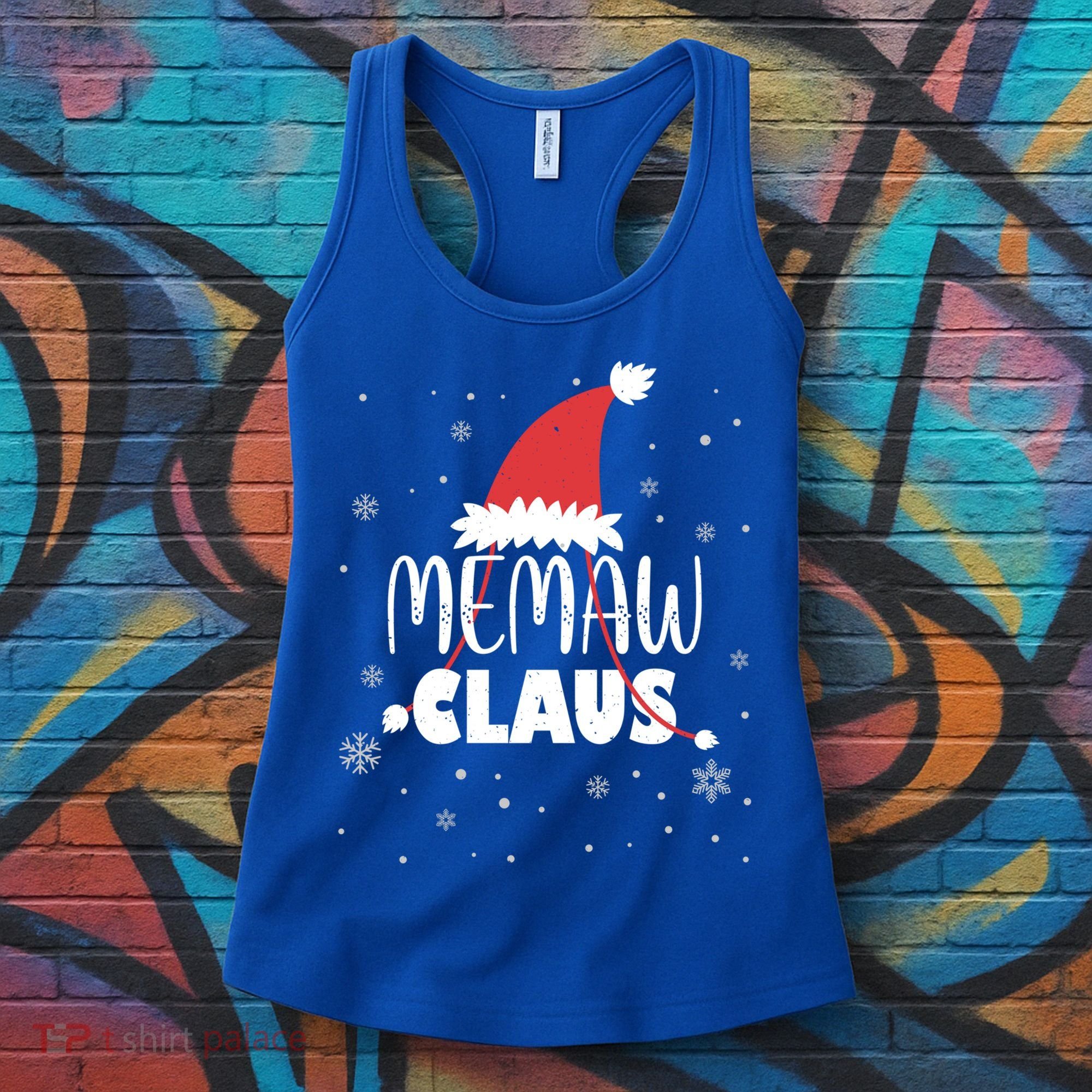 Memaw Claus Santa Hat Grandma Xmas Granny Gift Women's Tank Top