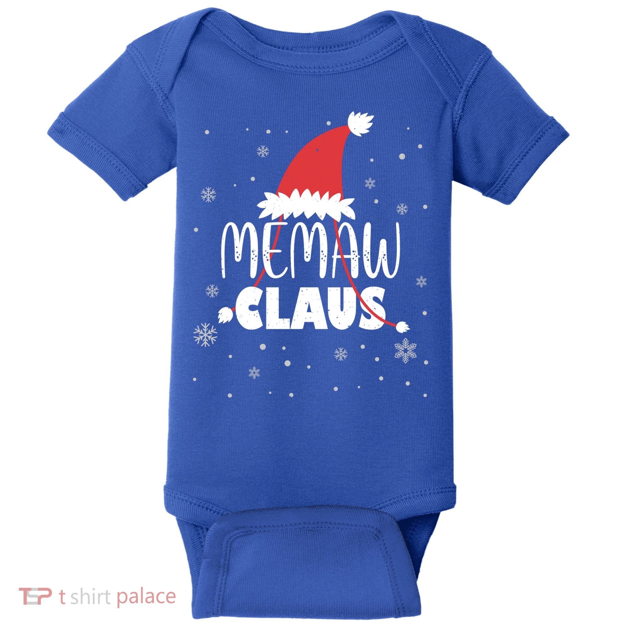 Memaw Claus Santa Hat Grandma Xmas Granny Gift Baby Bodysuit