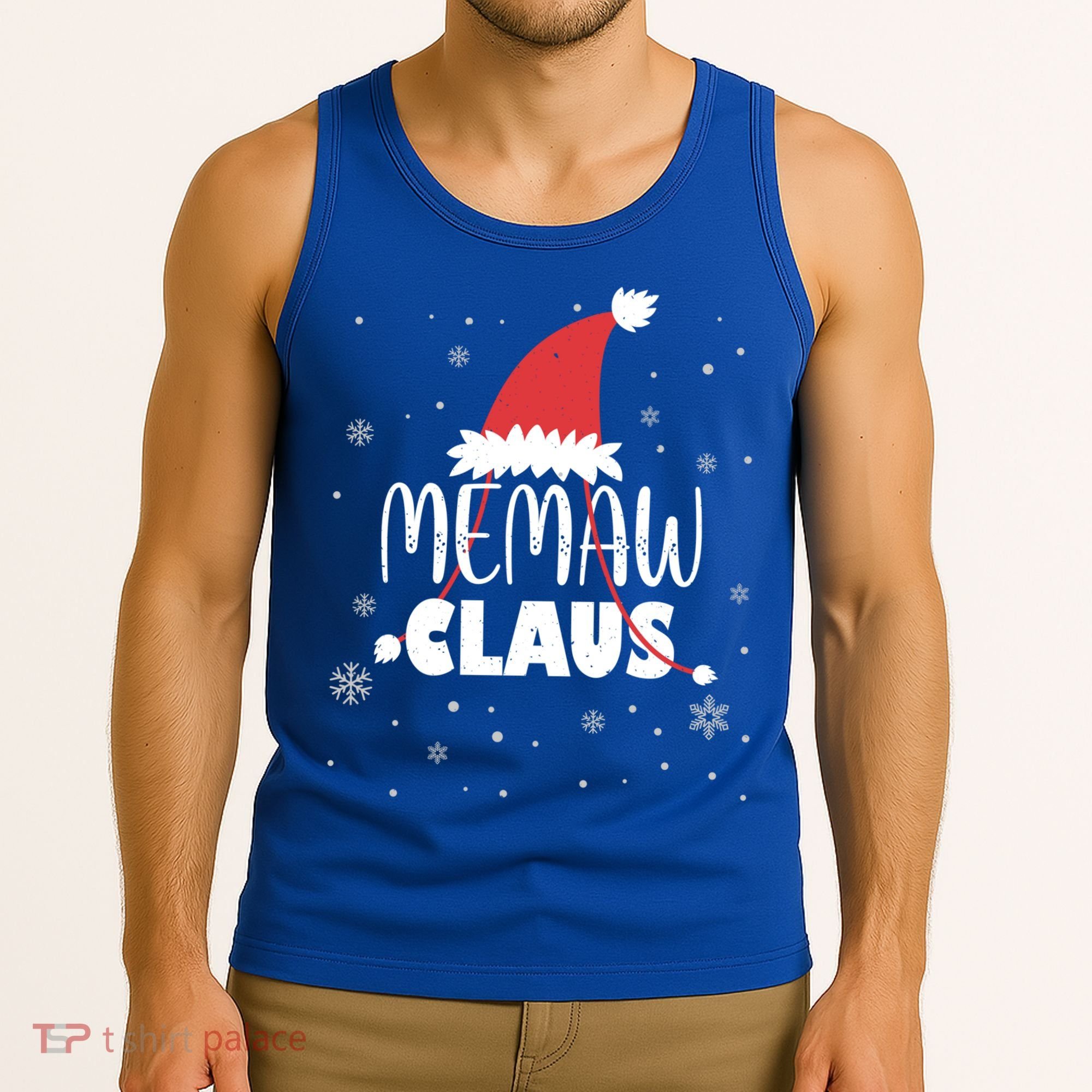 Memaw Claus Santa Hat Grandma Xmas Granny Gift Tank Top
