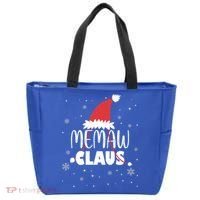 Memaw Claus Santa Hat Grandma Xmas Granny Gift Tote Bag thumb 0