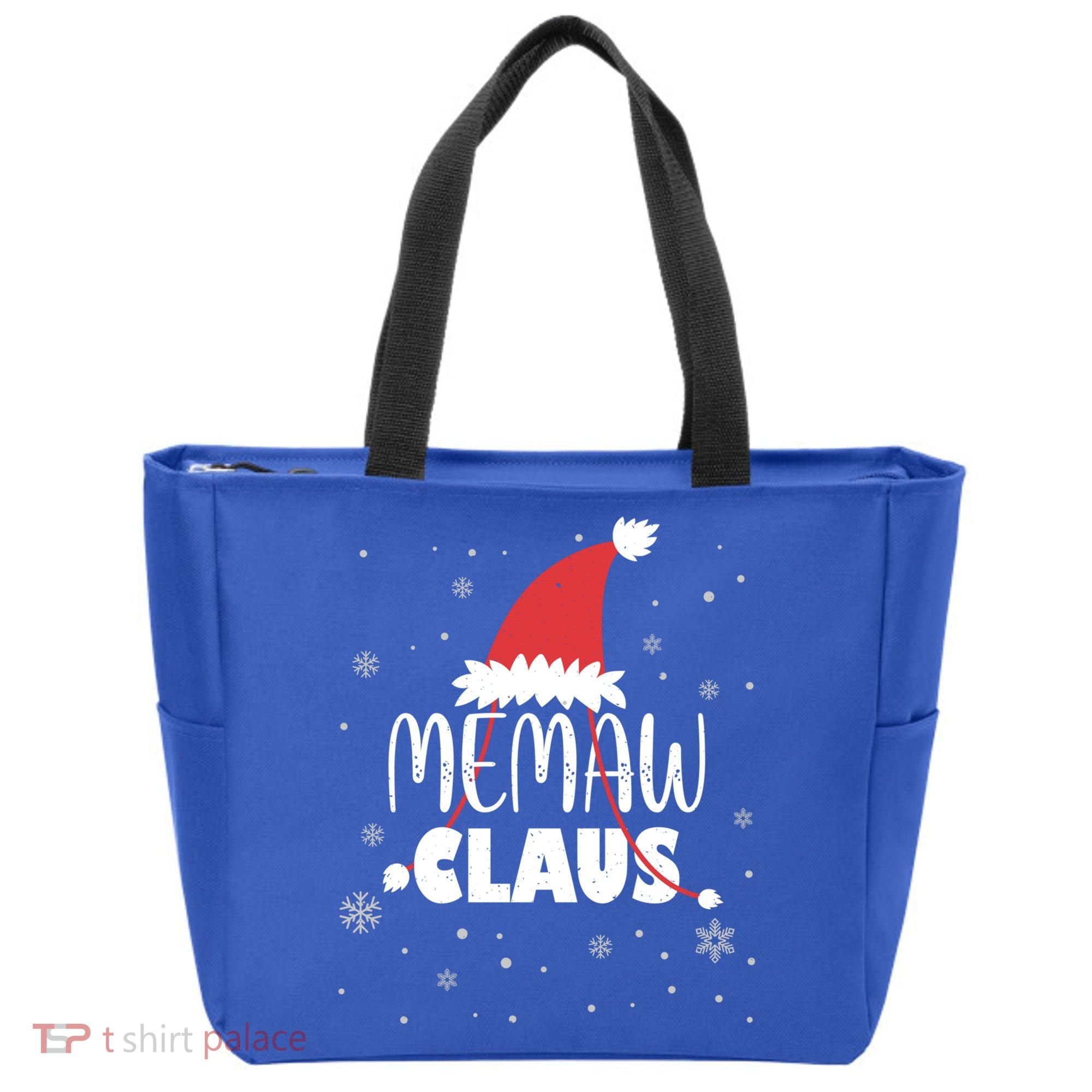 Memaw Claus Santa Hat Grandma Xmas Granny Gift Tote Bag