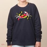 Maryland Crab State Pride Flag Women's Sweatshirt thumb 0