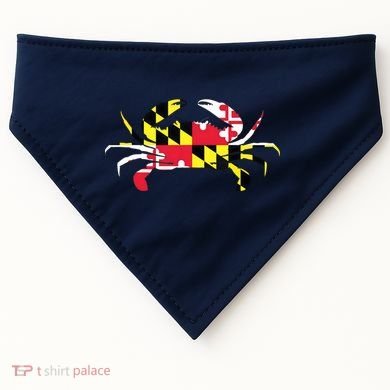 Maryland Crab State Pride Flag USA-Made Doggie Bandana
