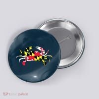 Maryland Crab State Pride Flag Button thumb 0