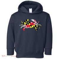 Maryland Crab State Pride Flag Toddler Hoodie thumb 0