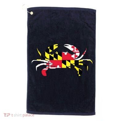 Maryland Crab State Pride Flag Golf Towel