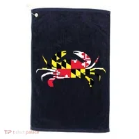 Maryland Crab State Pride Flag Golf Towel thumb 0