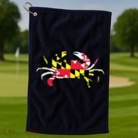 Maryland Crab State Pride Flag Golf Towel thumb 1