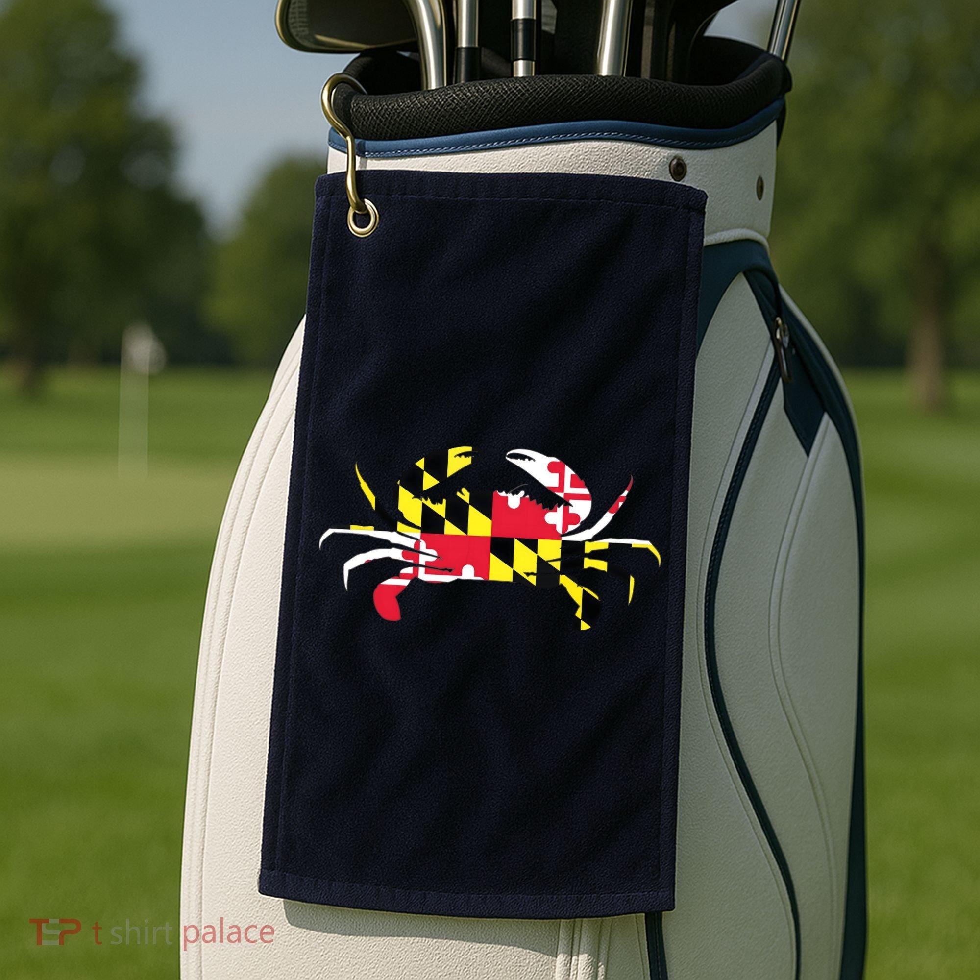 Maryland Crab State Pride Flag Golf Towel
