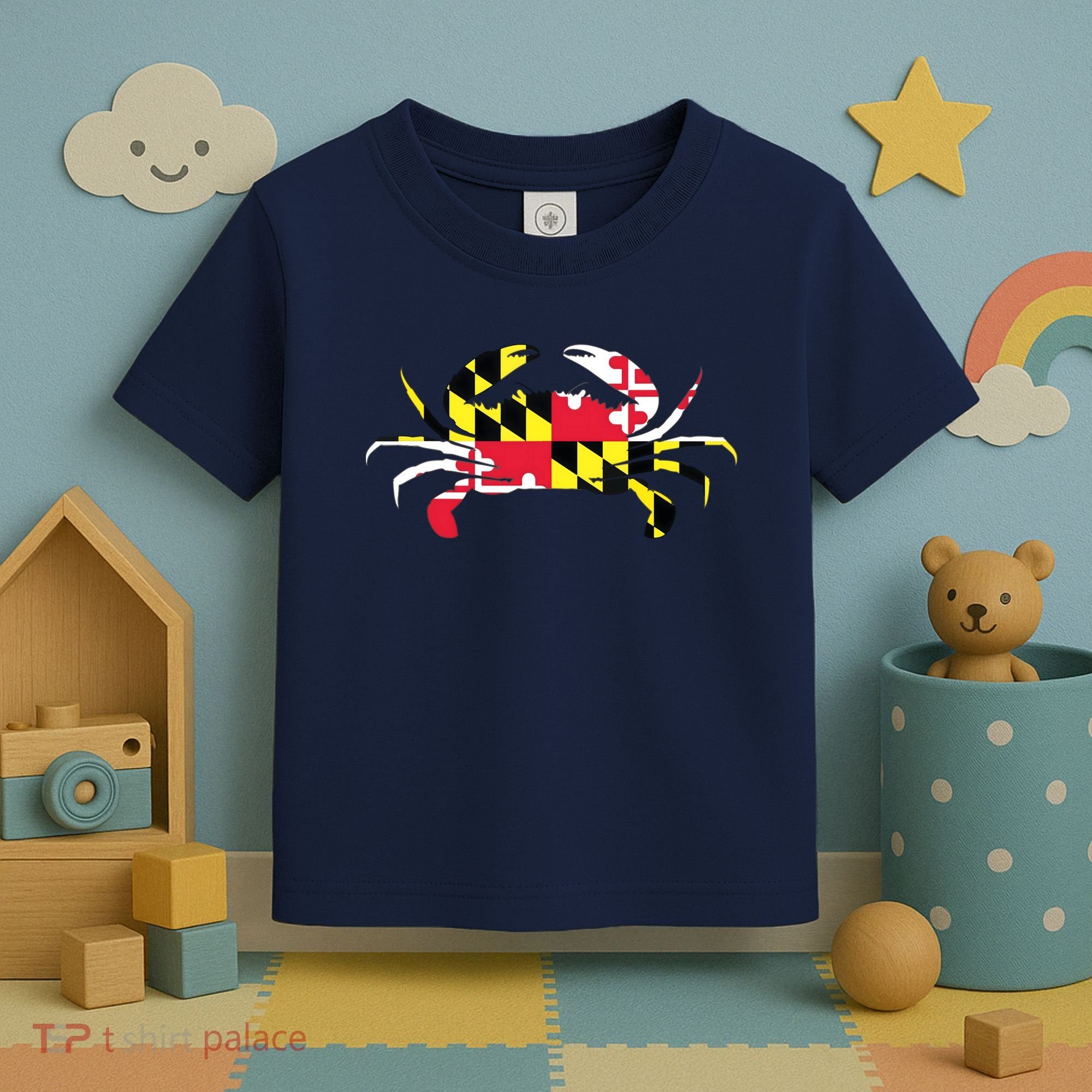Maryland Crab State Pride Flag Toddler T-Shirt