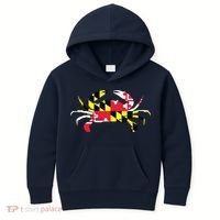 Maryland Crab State Pride Flag Kids Hoodie thumb 0