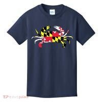 Maryland Crab State Pride Flag Kids T-Shirt thumb 0