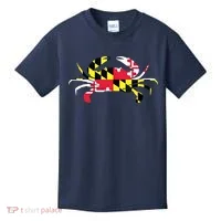 Maryland Crab State Pride Flag Kids T-Shirt thumb 0